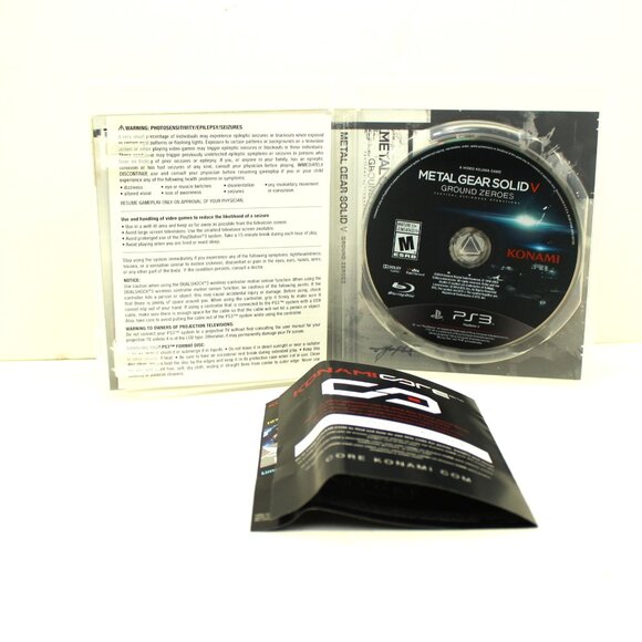 METAL GEAR SOLD V GROUND ZEROES (SONY PLAYSTATION 3 2014) PS3 GAME & CASE TESTED - Picture 6 of 7
